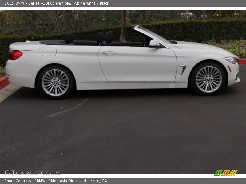 Alpine White / Black 2015 BMW 4 Series 428i Convertible