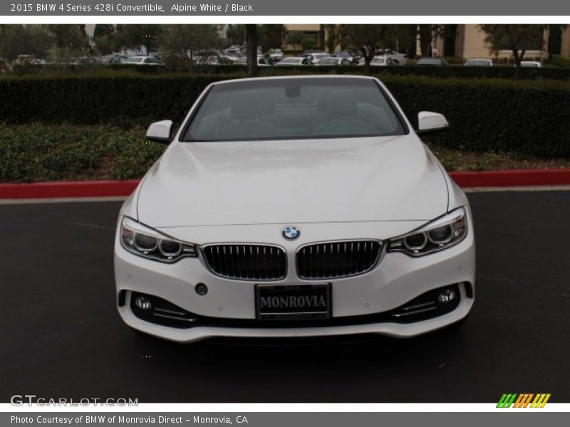 Alpine White / Black 2015 BMW 4 Series 428i Convertible