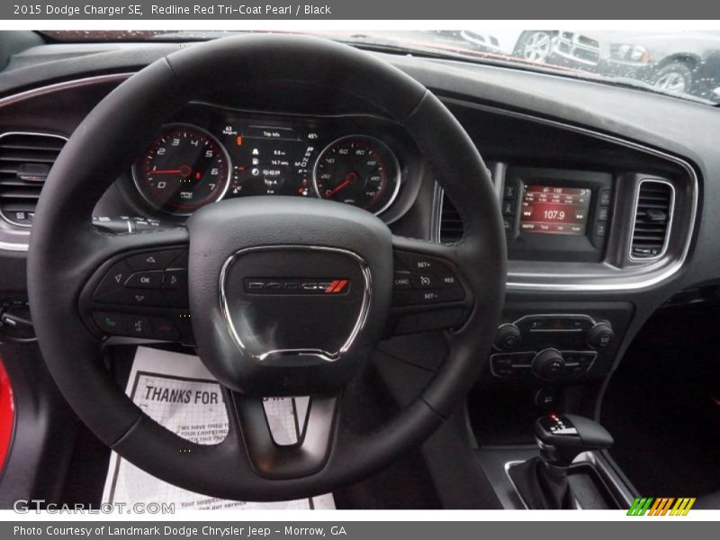 Redline Red Tri-Coat Pearl / Black 2015 Dodge Charger SE