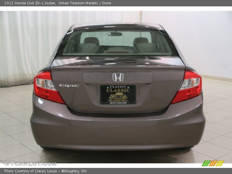 Urban Titanium Metallic / Stone 2012 Honda Civic EX-L Sedan