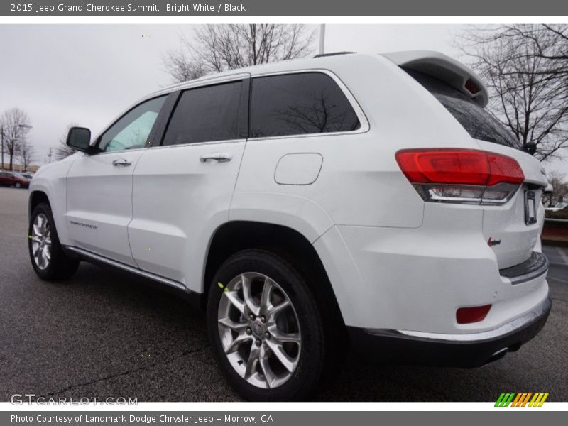 Bright White / Black 2015 Jeep Grand Cherokee Summit