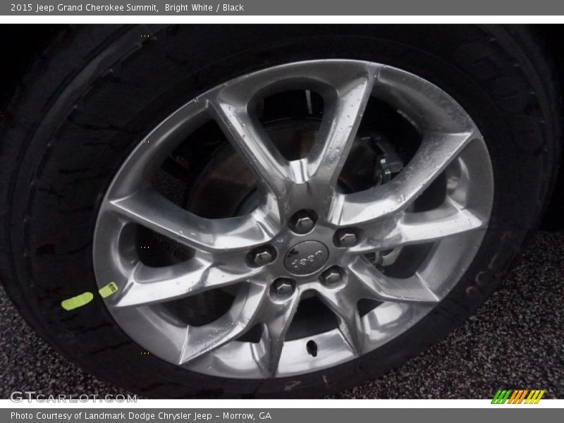 Bright White / Black 2015 Jeep Grand Cherokee Summit