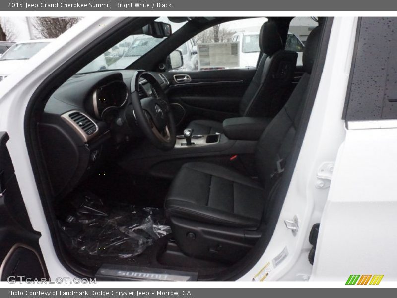 Bright White / Black 2015 Jeep Grand Cherokee Summit