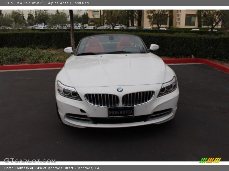 Alpine White / Coral Red 2015 BMW Z4 sDrive35i