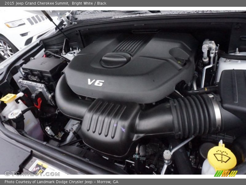 Bright White / Black 2015 Jeep Grand Cherokee Summit