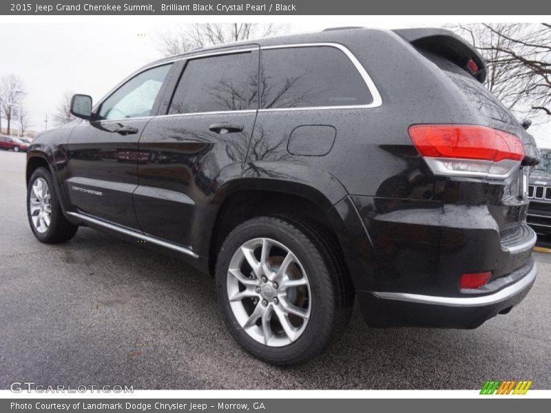 Brilliant Black Crystal Pearl / Black 2015 Jeep Grand Cherokee Summit