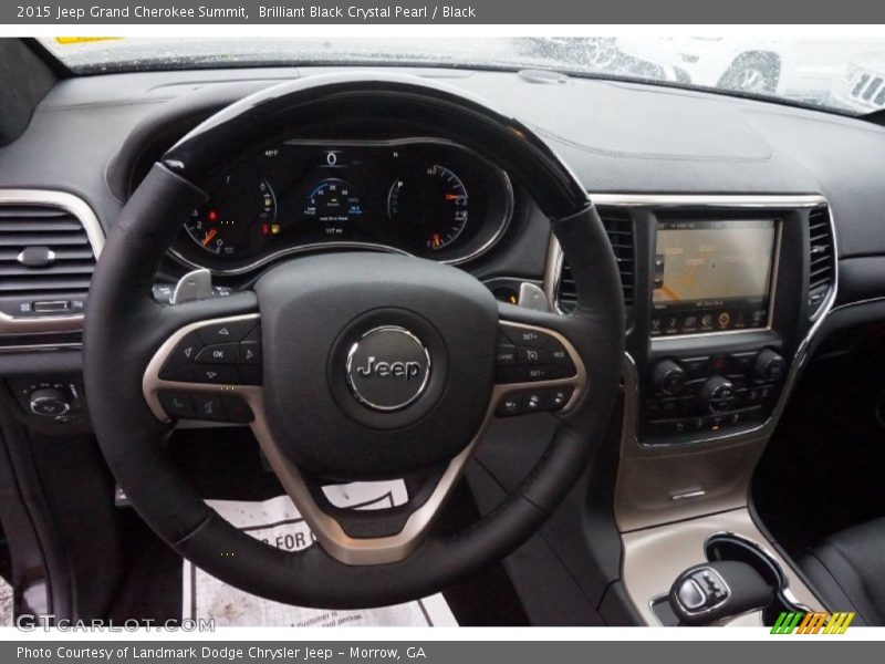 Brilliant Black Crystal Pearl / Black 2015 Jeep Grand Cherokee Summit