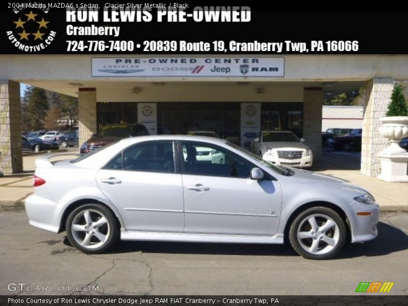 Glacier Silver Metallic / Black 2004 Mazda MAZDA6 s Sedan