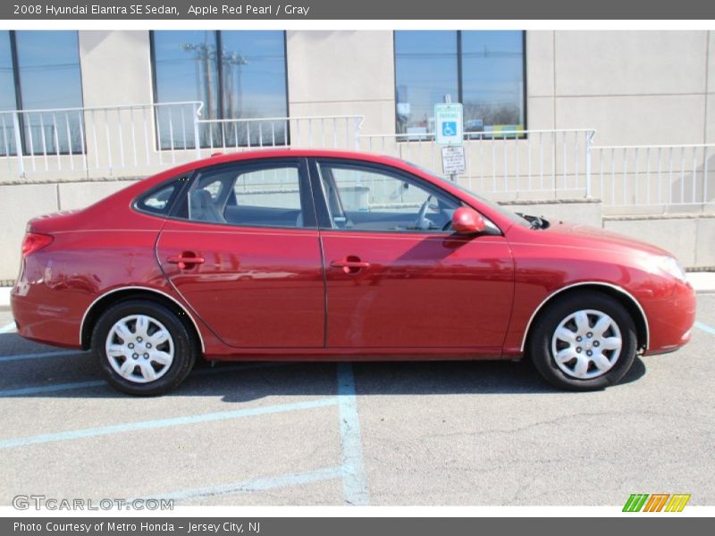 Apple Red Pearl / Gray 2008 Hyundai Elantra SE Sedan