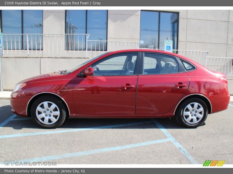 Apple Red Pearl / Gray 2008 Hyundai Elantra SE Sedan