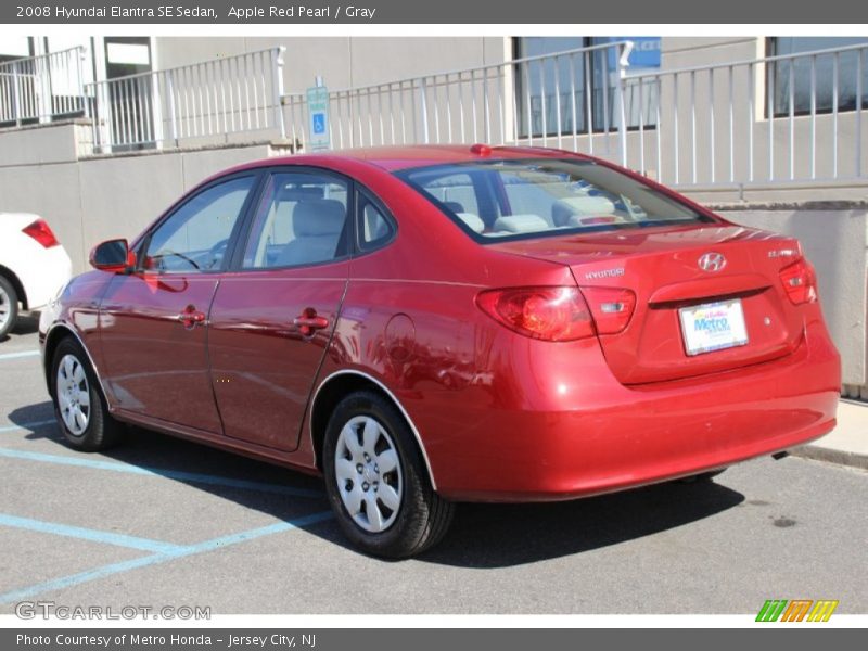 Apple Red Pearl / Gray 2008 Hyundai Elantra SE Sedan