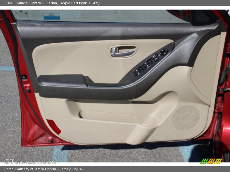 Apple Red Pearl / Gray 2008 Hyundai Elantra SE Sedan