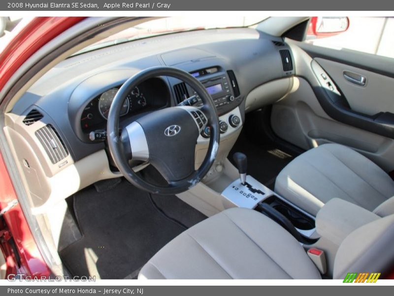 Apple Red Pearl / Gray 2008 Hyundai Elantra SE Sedan
