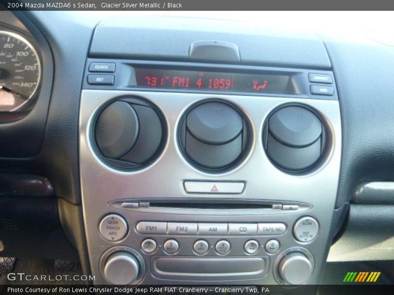Glacier Silver Metallic / Black 2004 Mazda MAZDA6 s Sedan