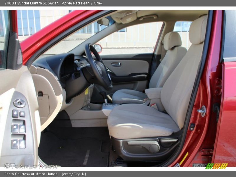 Apple Red Pearl / Gray 2008 Hyundai Elantra SE Sedan
