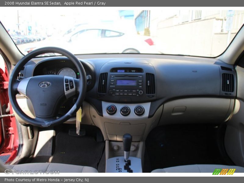 Apple Red Pearl / Gray 2008 Hyundai Elantra SE Sedan