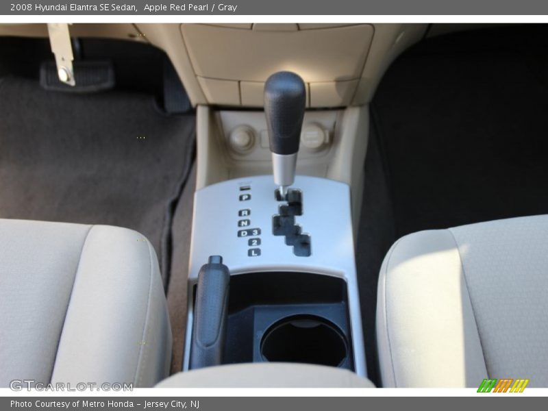 Apple Red Pearl / Gray 2008 Hyundai Elantra SE Sedan