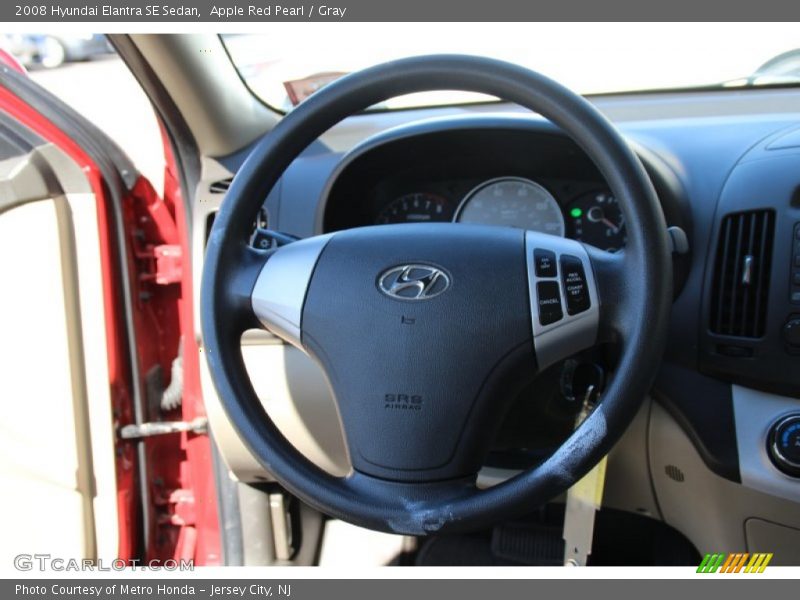 Apple Red Pearl / Gray 2008 Hyundai Elantra SE Sedan