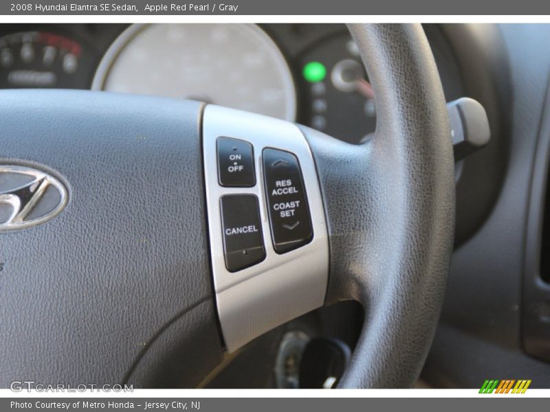 Apple Red Pearl / Gray 2008 Hyundai Elantra SE Sedan