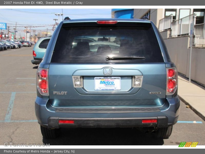 Steel Blue Metallic / Gray 2007 Honda Pilot EX 4WD