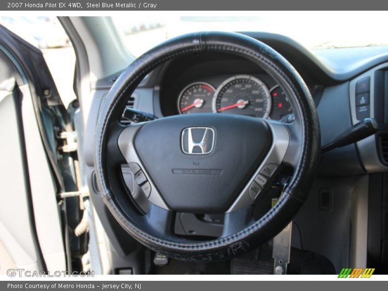 Steel Blue Metallic / Gray 2007 Honda Pilot EX 4WD