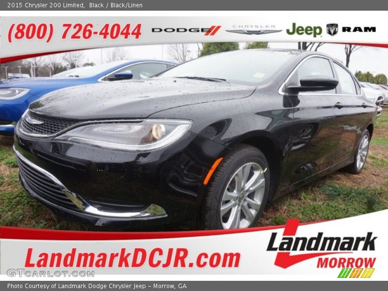 Black / Black/Linen 2015 Chrysler 200 Limited