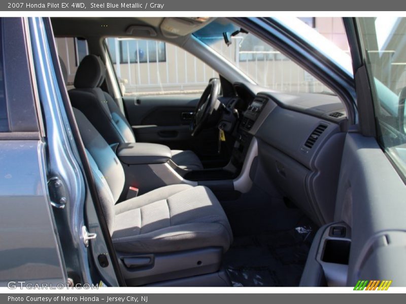 Steel Blue Metallic / Gray 2007 Honda Pilot EX 4WD