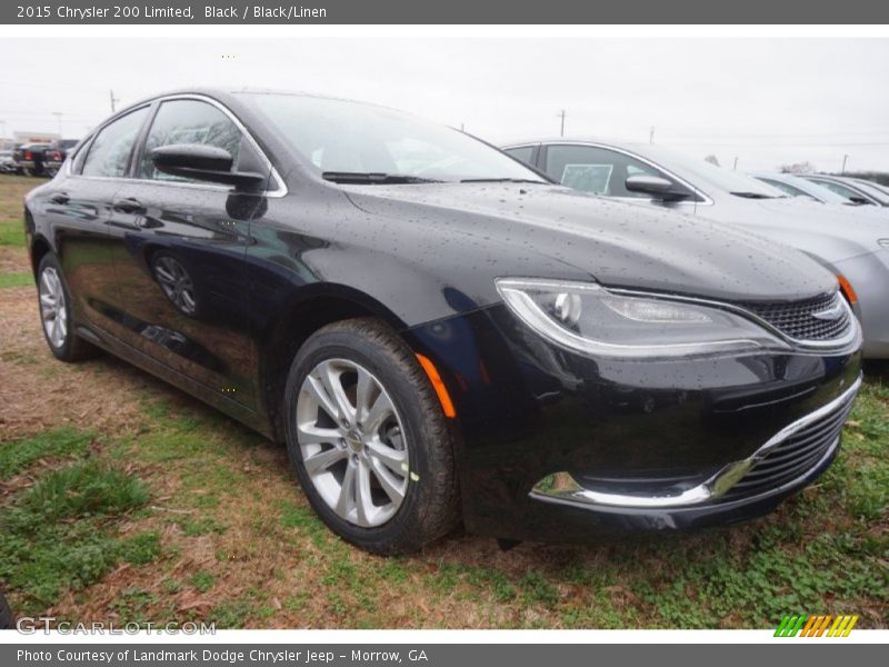 Black / Black/Linen 2015 Chrysler 200 Limited