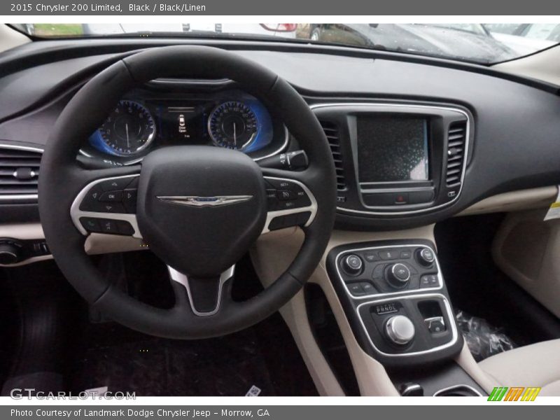 Black / Black/Linen 2015 Chrysler 200 Limited