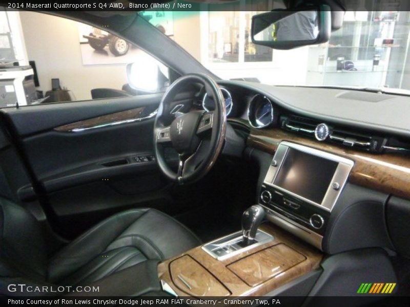 Bianco (White) / Nero 2014 Maserati Quattroporte S Q4 AWD