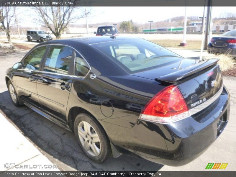 Black / Gray 2009 Chevrolet Impala LS