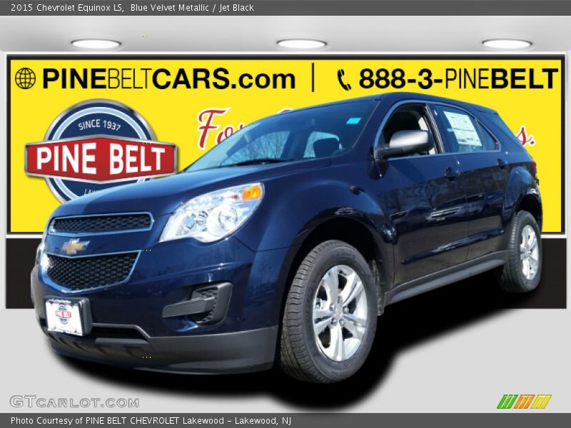 Blue Velvet Metallic / Jet Black 2015 Chevrolet Equinox LS