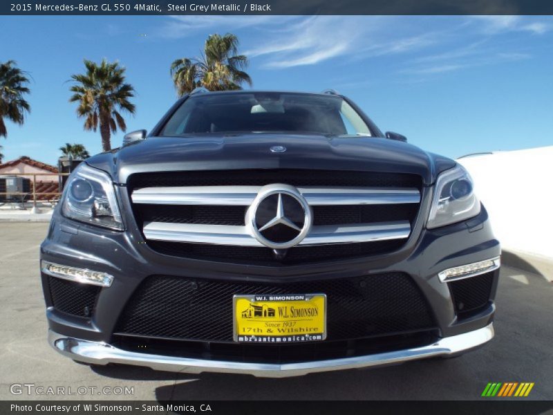 Steel Grey Metallic / Black 2015 Mercedes-Benz GL 550 4Matic