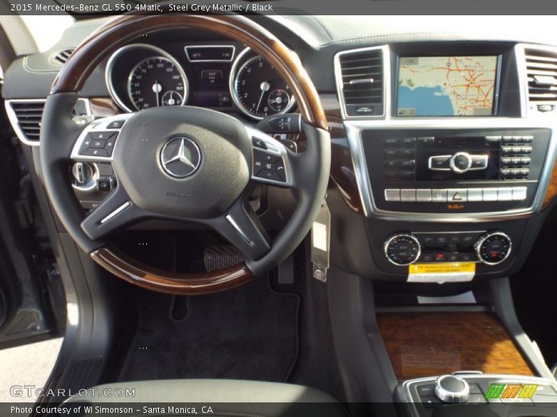 Steel Grey Metallic / Black 2015 Mercedes-Benz GL 550 4Matic
