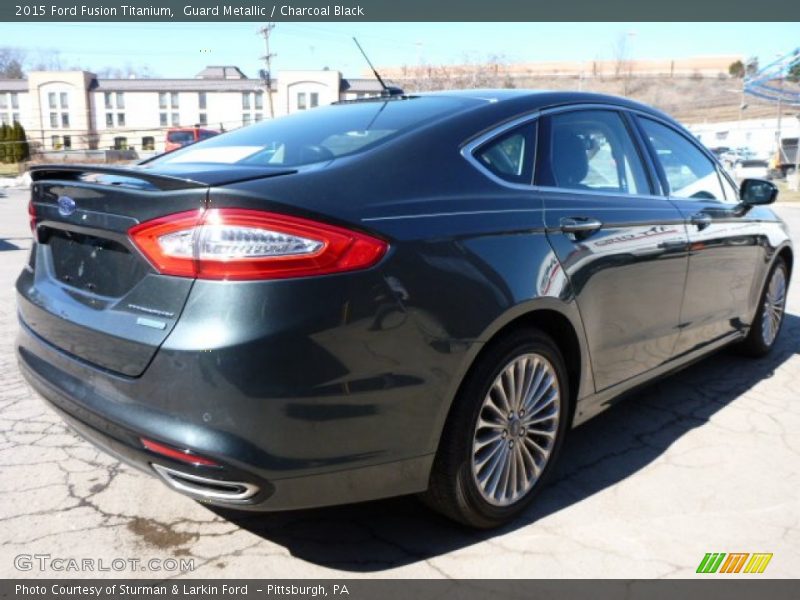 Guard Metallic / Charcoal Black 2015 Ford Fusion Titanium
