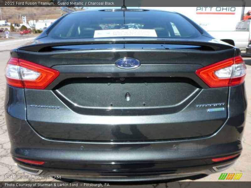 Guard Metallic / Charcoal Black 2015 Ford Fusion Titanium