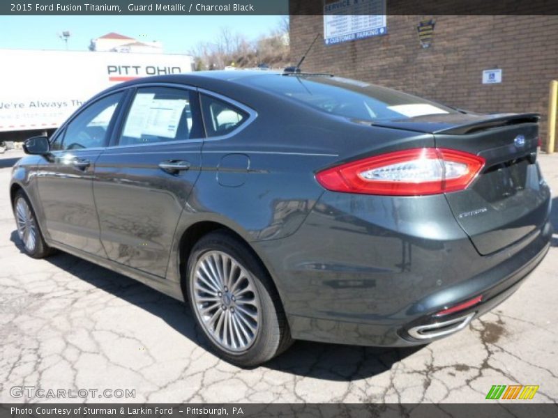 Guard Metallic / Charcoal Black 2015 Ford Fusion Titanium