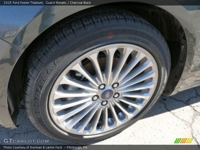 Guard Metallic / Charcoal Black 2015 Ford Fusion Titanium