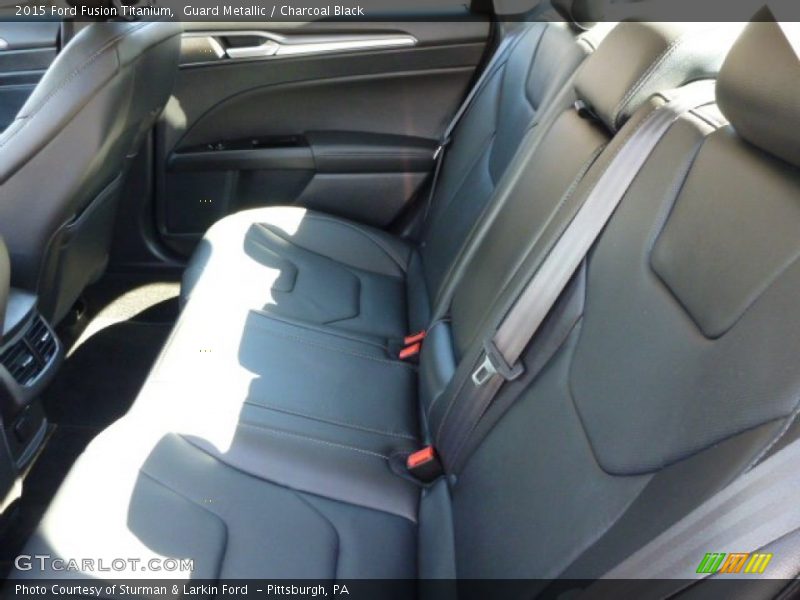 Guard Metallic / Charcoal Black 2015 Ford Fusion Titanium