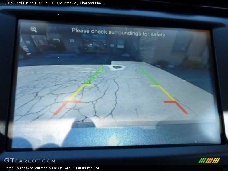 Guard Metallic / Charcoal Black 2015 Ford Fusion Titanium