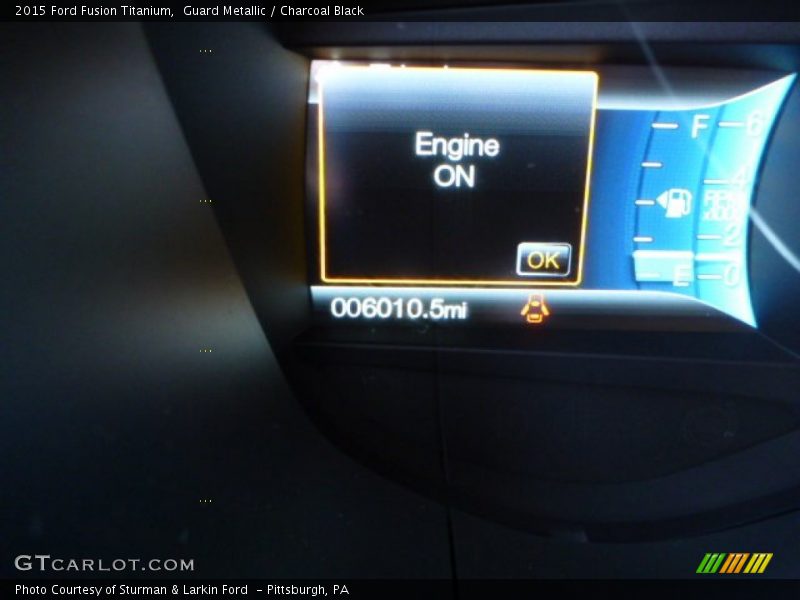 Guard Metallic / Charcoal Black 2015 Ford Fusion Titanium