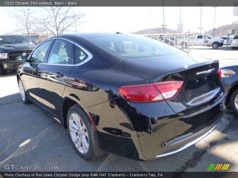 Black / Black 2015 Chrysler 200 Limited