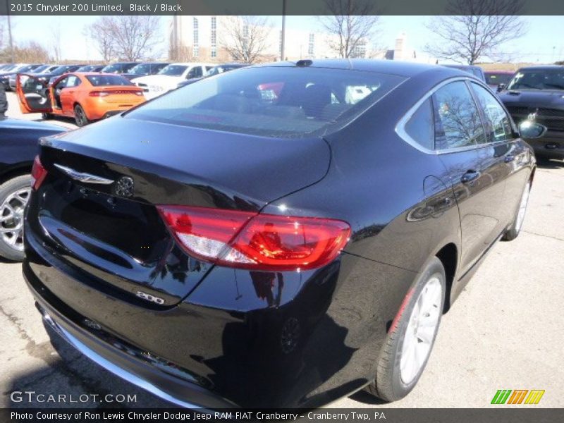 Black / Black 2015 Chrysler 200 Limited