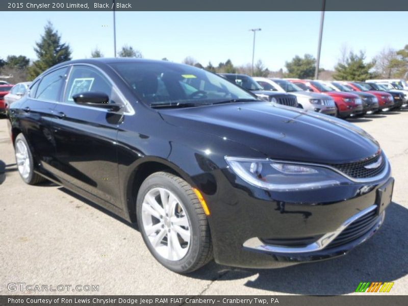 Black / Black 2015 Chrysler 200 Limited