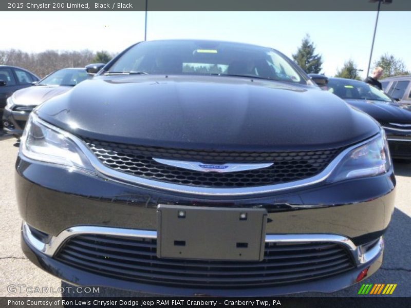 Black / Black 2015 Chrysler 200 Limited