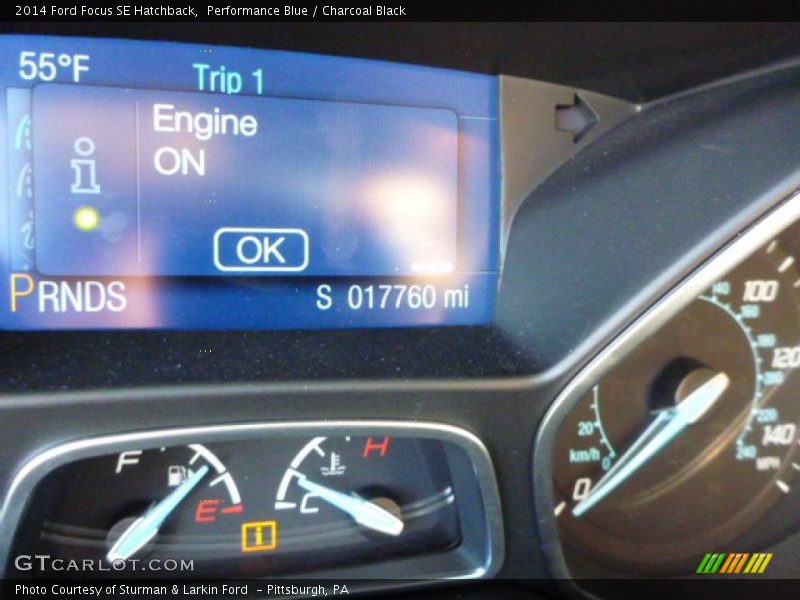 Performance Blue / Charcoal Black 2014 Ford Focus SE Hatchback