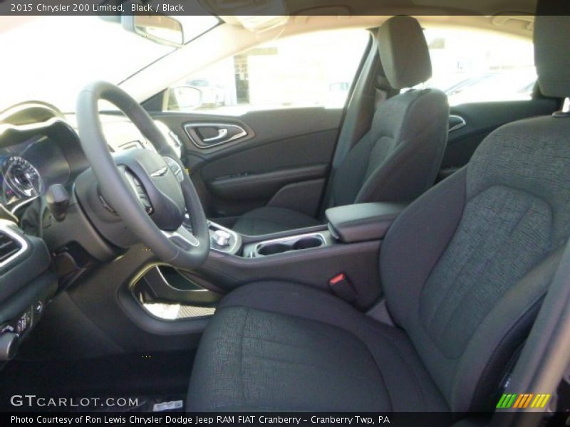 Black / Black 2015 Chrysler 200 Limited