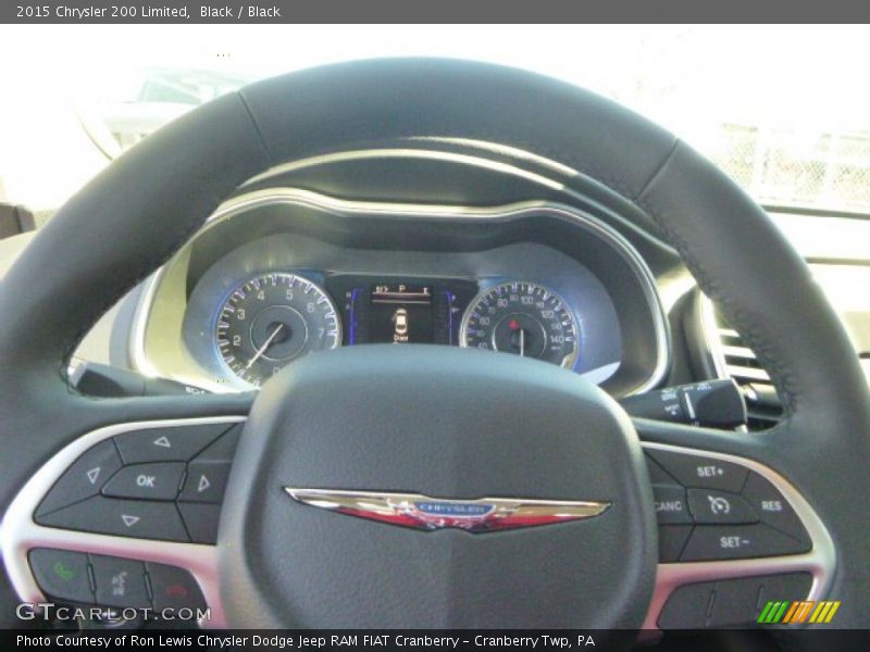 Black / Black 2015 Chrysler 200 Limited