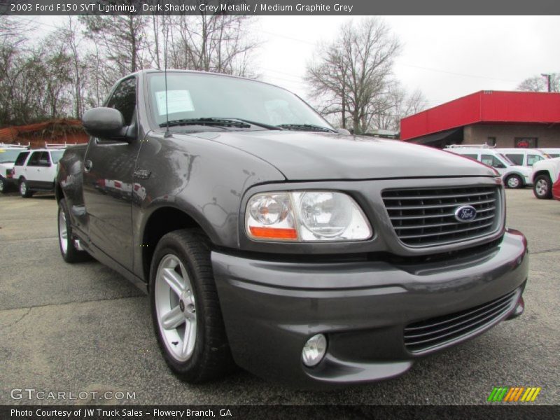 Dark Shadow Grey Metallic / Medium Graphite Grey 2003 Ford F150 SVT Lightning