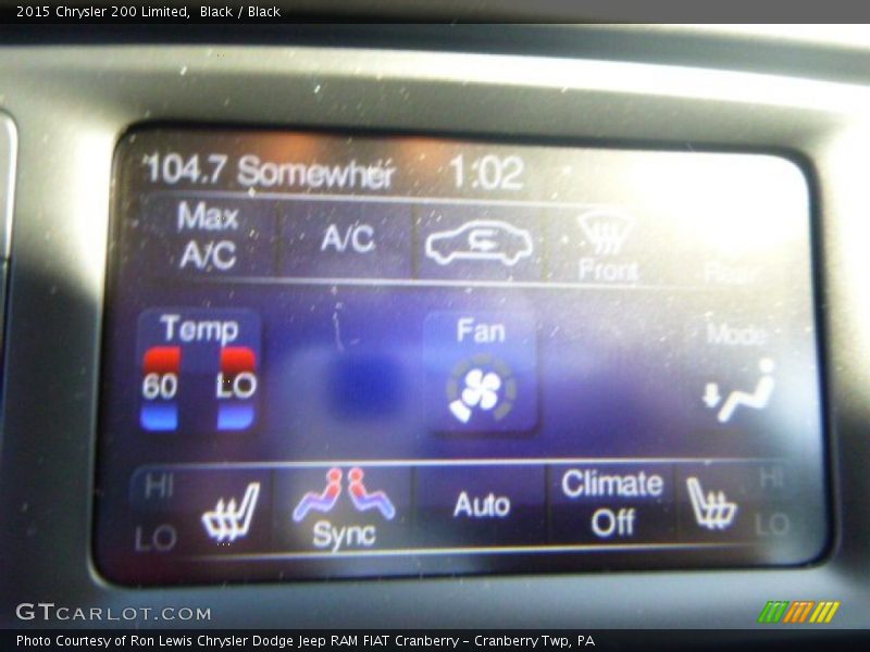 Black / Black 2015 Chrysler 200 Limited